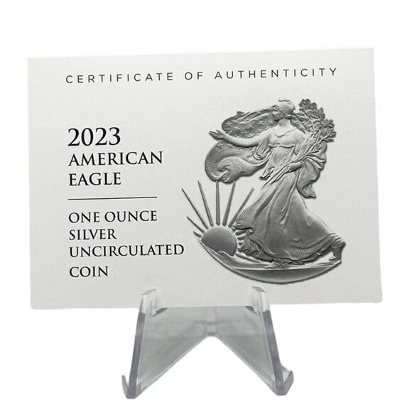 2023 W Burnished Silver Eagle NGC MS69 w/ Box & COA Fine Silver Coin - Picture 13 of 13